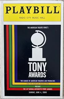 Tony Awards Playbill Program 2000 Rosie O'Donnell Nathan Lane Carol Burnett