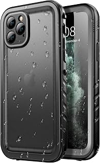 SPORTLINK for iPhone 11 Pro Waterproof 360 Full Body Case, Black