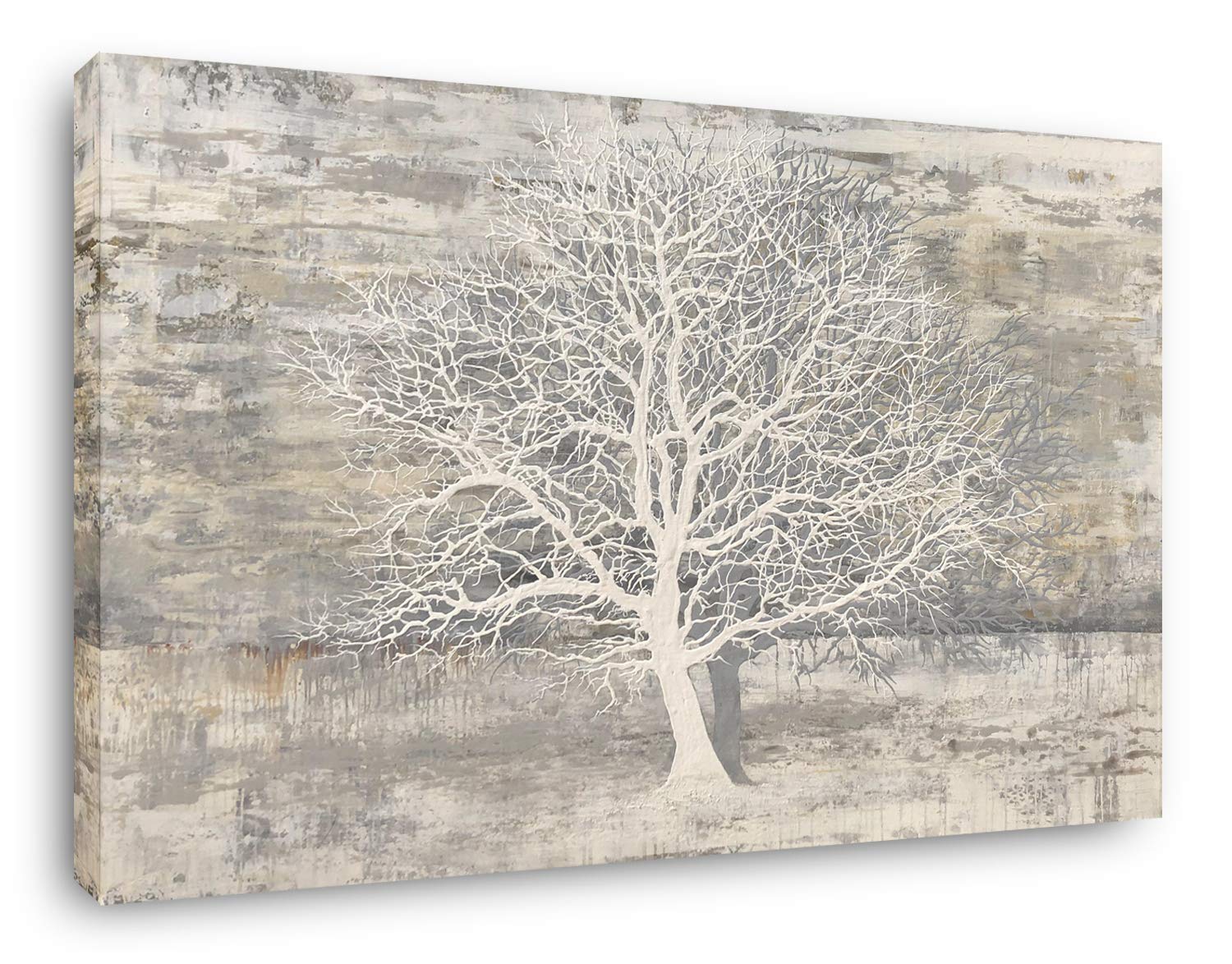 Yihui Arts Abstract Trees Canvas Wall Art Large Modern Framed Canvas Wall Art Re