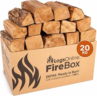 20kg Oak Kiln Dried Logs for Wood Burner, Log Burner & Stove - Firewood | DEFRA Ready to Burn certified, under 20% moisture. For fireplaces, fire pits, chimineas & pizza ovens. Long burning.