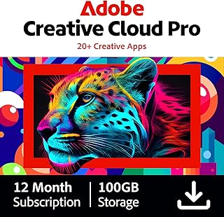 Adobe Creative Cloud Pro | Graphic Design| AI Features | PC/MAC |Digital Download