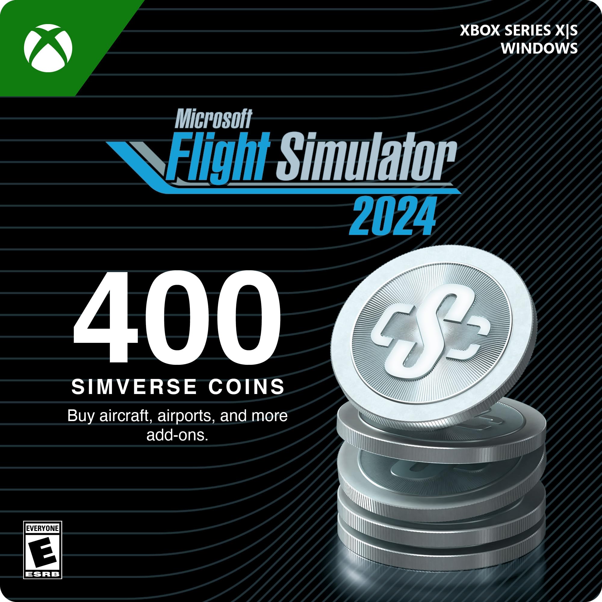 Microsoft Flight Simulator 2024 | 400 Simverse Coins | Xbox Series X|S & Windows