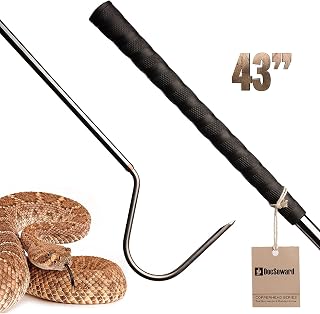 DocSeward Snake Hook, Copperhead Series for Catching, Controlling, or Moving Snakes, Stainless Steel & Copper, Field Length (43 inches)