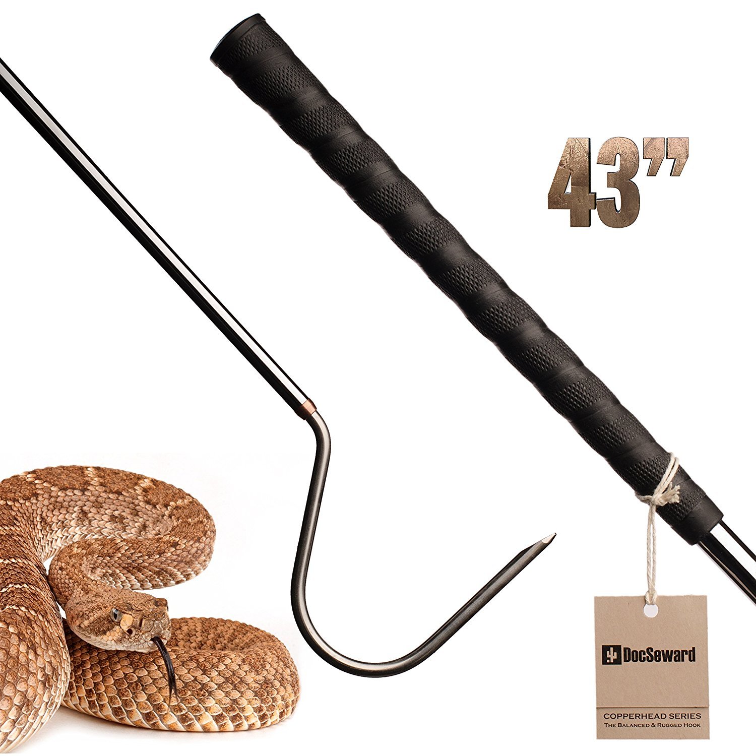 DocSeward Snake Hook, Copperhead Series for Catching, Controlling, or Moving Sna