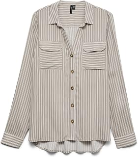 VERO MODA Vmbumpy L/S Shirt New Wvn Noos Vmbumpy L S T-Shirt New Wvn Noos Women (Pack of 1)