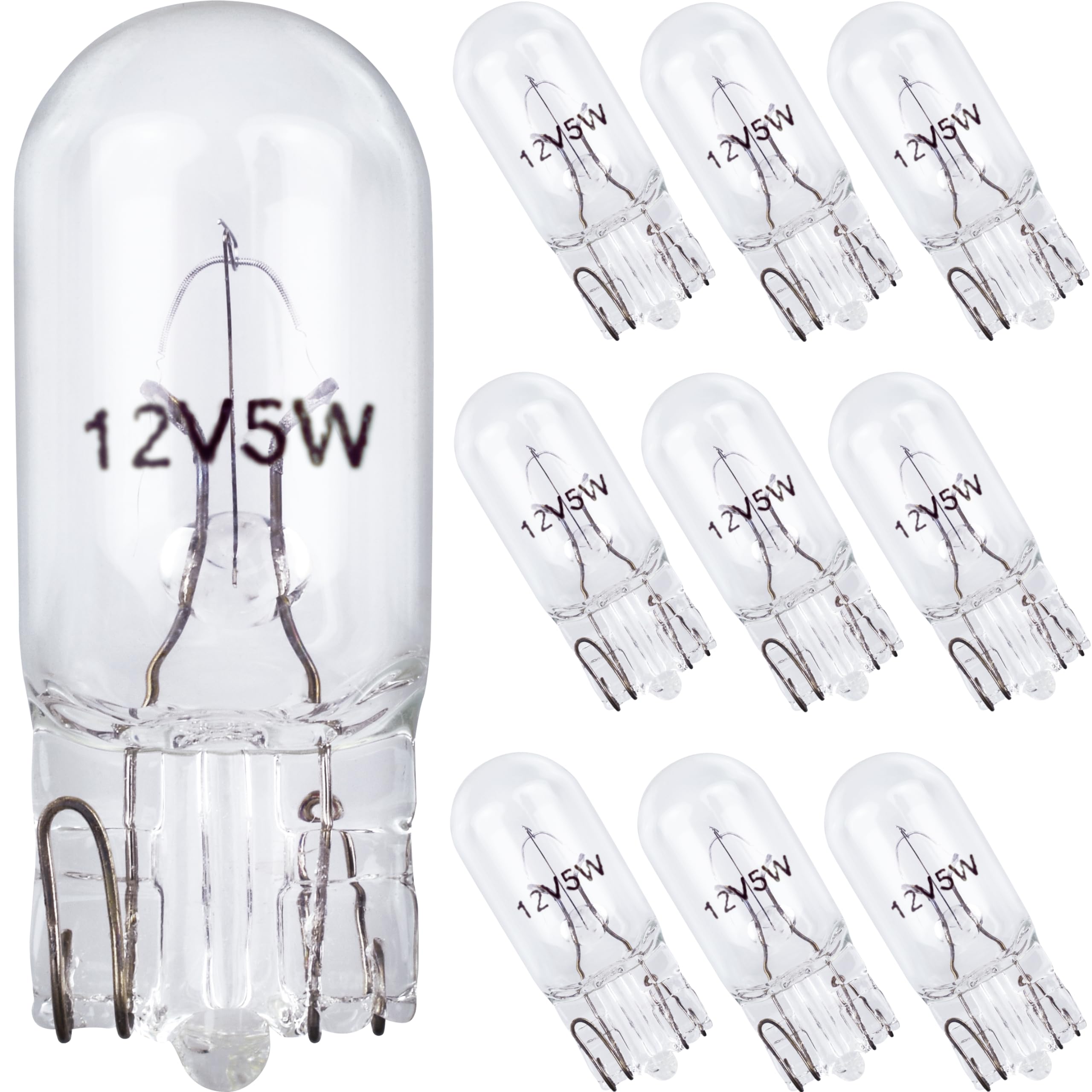 194 Bulb License Plate and Landscape Light Bulbs W5W 12V 5W for Tag Light, Side 