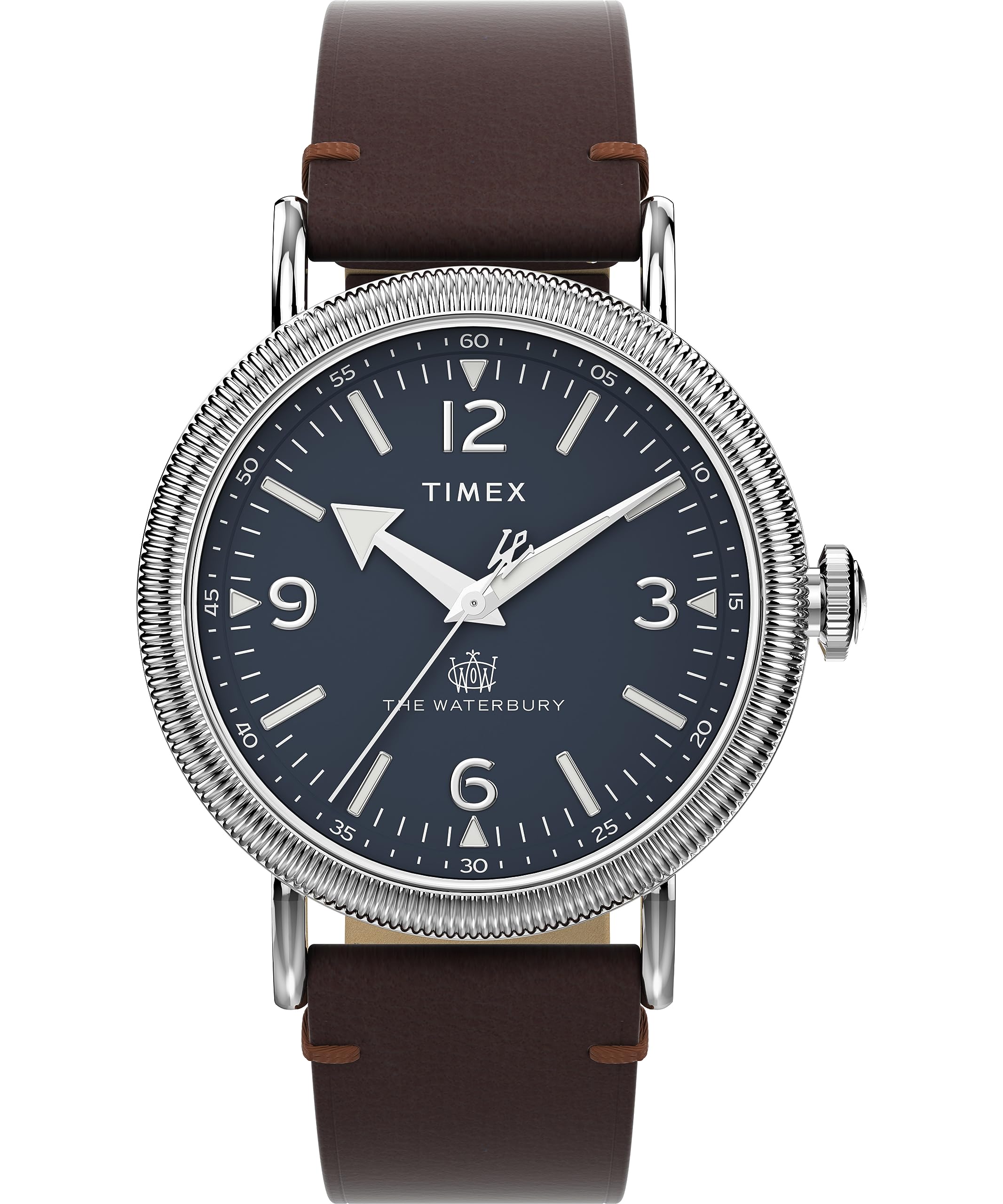 Timex Men's Waterbury Coin Edge 40mm Leather Strap Watch