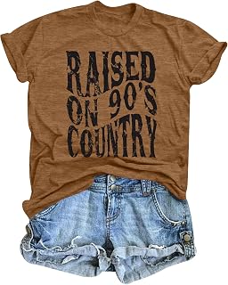 Raised on 90s Country Shirt Womens Western Country Concert Outfit