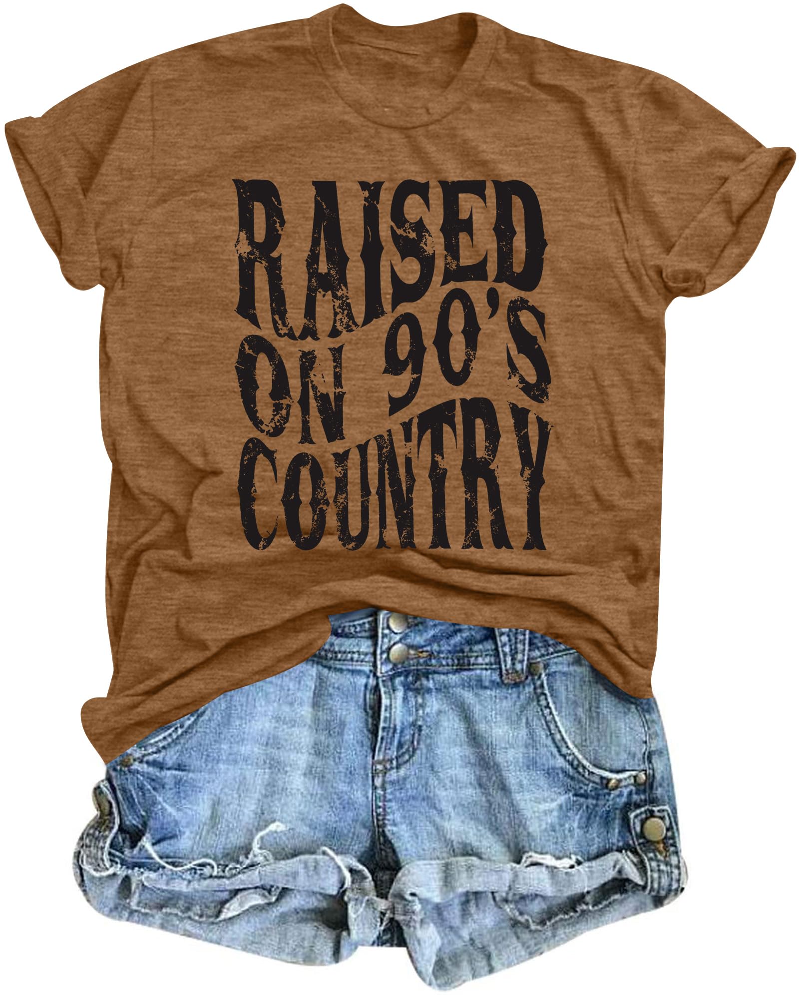 Raised on 90s Country Shirt Womens Western Country Concert Outfit