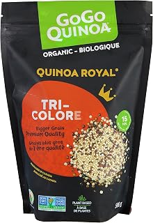 GoGo Quinoa Organic Tricolor Grain Royal Non GMO Vegan Quinoa 500g