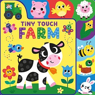 Tiny Touch: First Farm Words Tabbed Board Book with Raised Textures for Babies & Toddlers Ages 0–3+