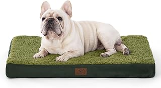 Bedsure Orthopedic Dog Bed with Washable Cover for Small, 76x51cm Green