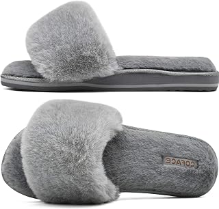 COFACE Plush Slippers, Women's Fur Slippers, Cosy Slides, Women's Slippers, Summer, Winter, Bathing Shoes