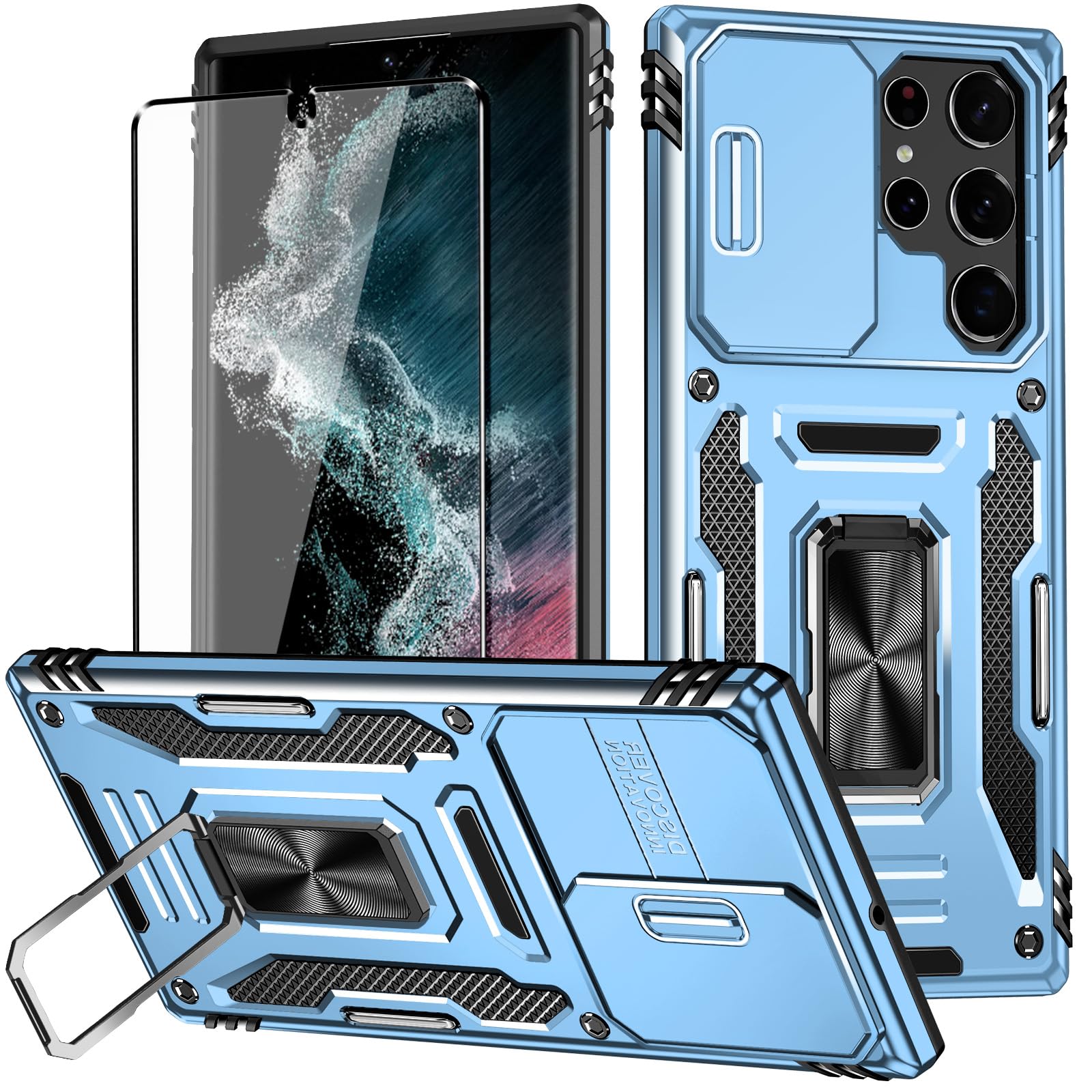 Samsung Galaxy S22 Ultra Case, Samsung S22 Ultra 5G Case, Shockproof Crystal Cle