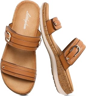 Littleplum Women's Sandals Flat Summer Sandals Flat Fashion Walking Sandals
