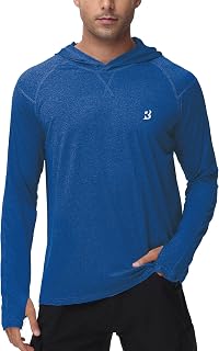 Roadbox Men's UPF 50+ Fishing Shirts, Long Sleeve UV Sun Protection Hoodie