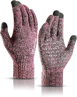 TRENDOUX Winter Gloves for Men and Women – Touch Screen Gloves – Computer Smartphone Table Work Winter Flexible Thermal – Warm Soft Sports Bike Running Non-Slip Cycling