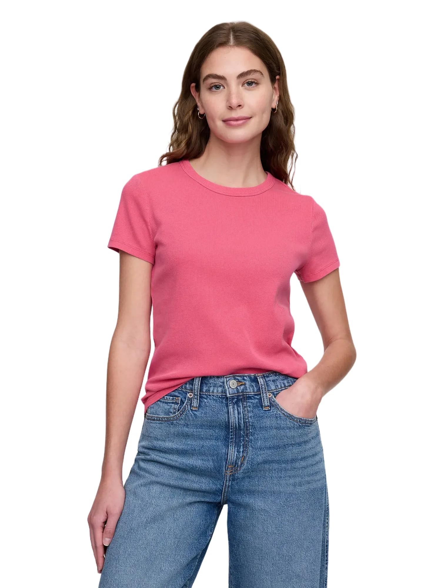 GAP Womens Ribbed Knit Top