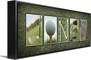 SM Block Mount - Personalized Golf Name Art - Perfect and unique customized gift for the golfer or golf enthusiast
