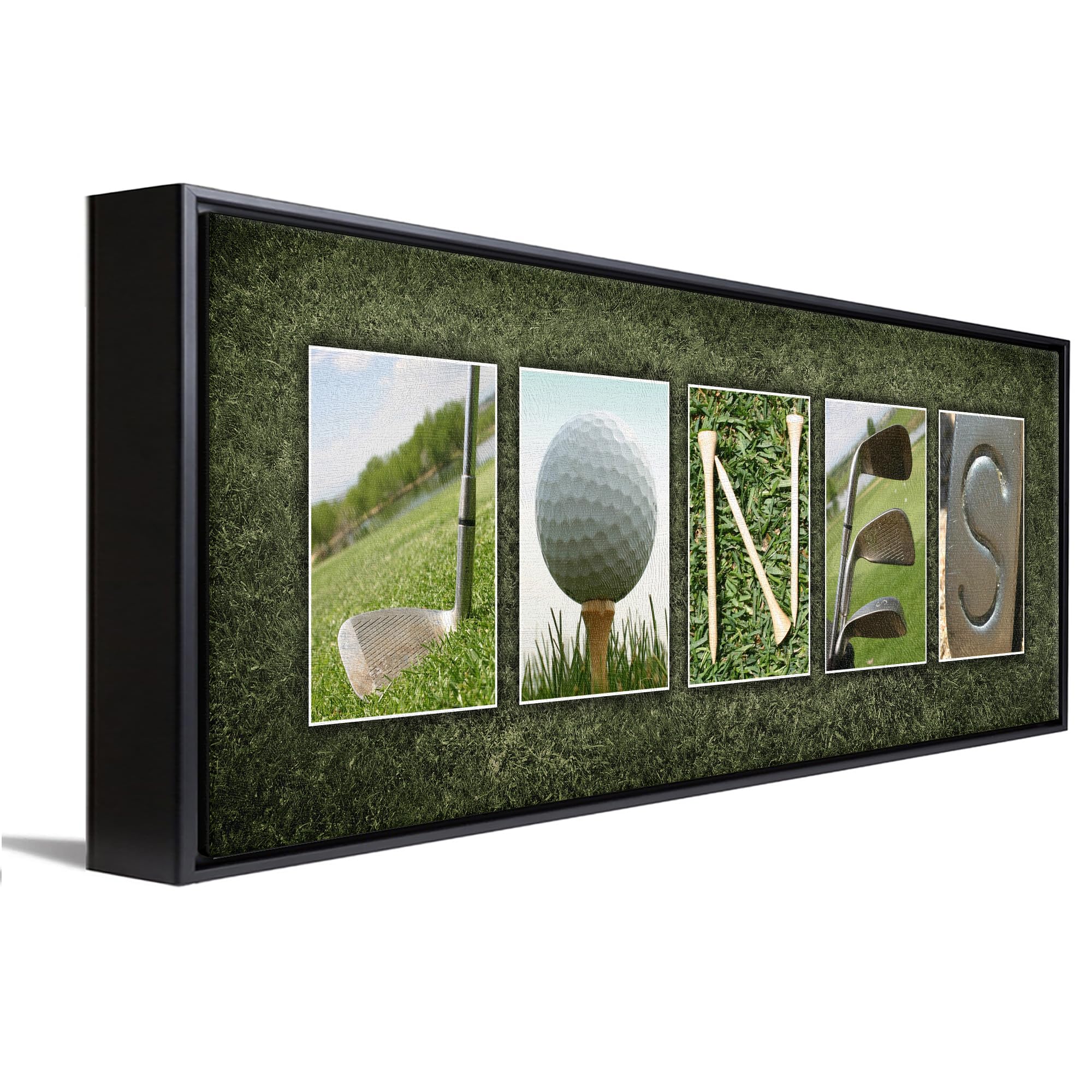 SM Block Mount - Personalized Golf Name Art - Perfect and unique customized gift