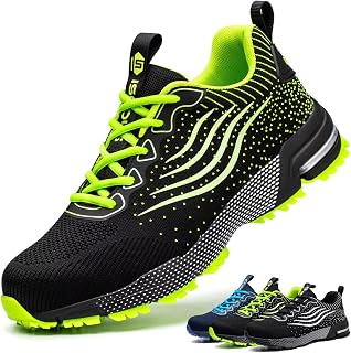 Steel Toe Shoes for Men Women Lightweight Safety Shoes Comfortable Steel Toe Indestructible Trainers Work Shoes