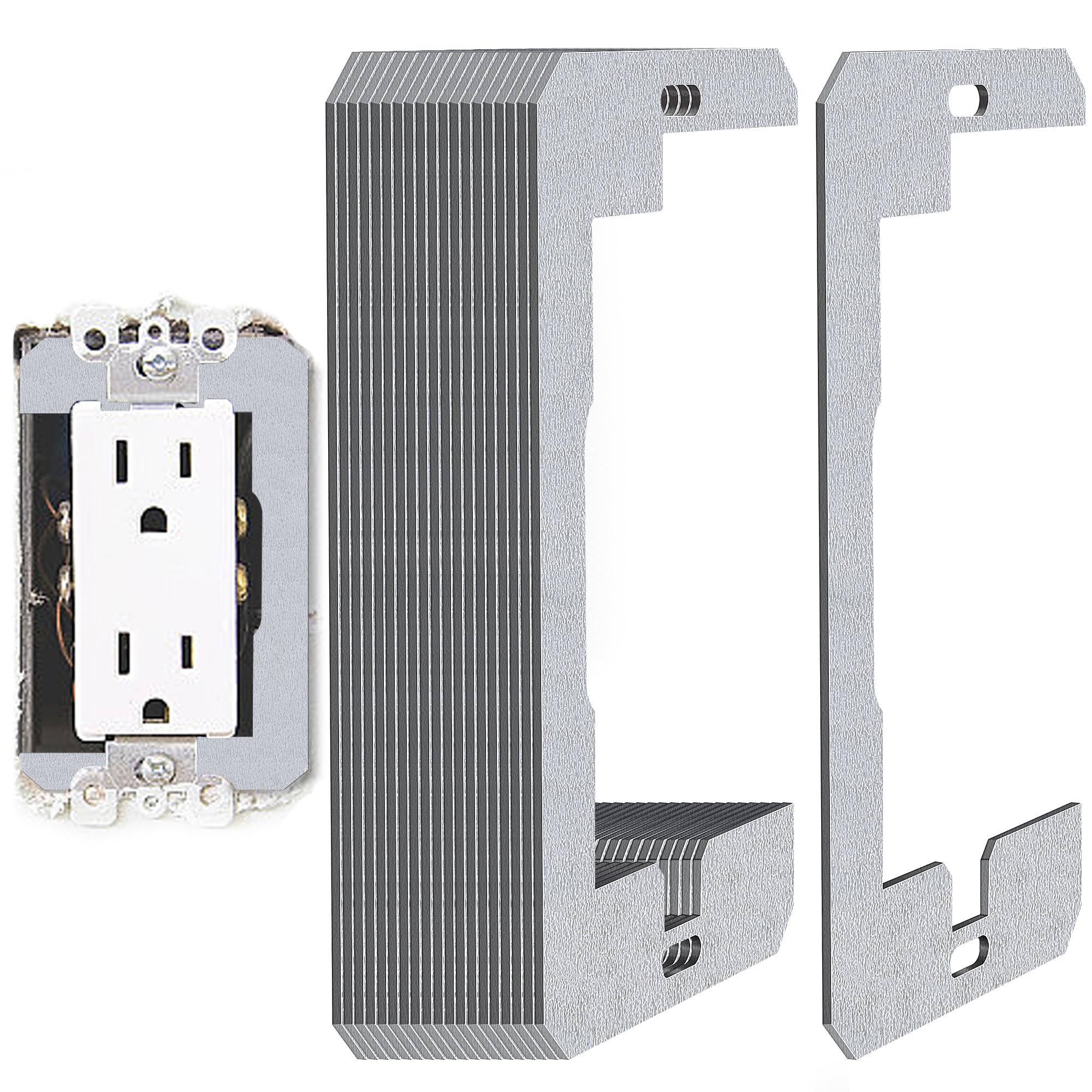 DECOHS 20 Pcs Wall Plate Spacer, Metal Flush Fit Device Leveling Plates | Recept