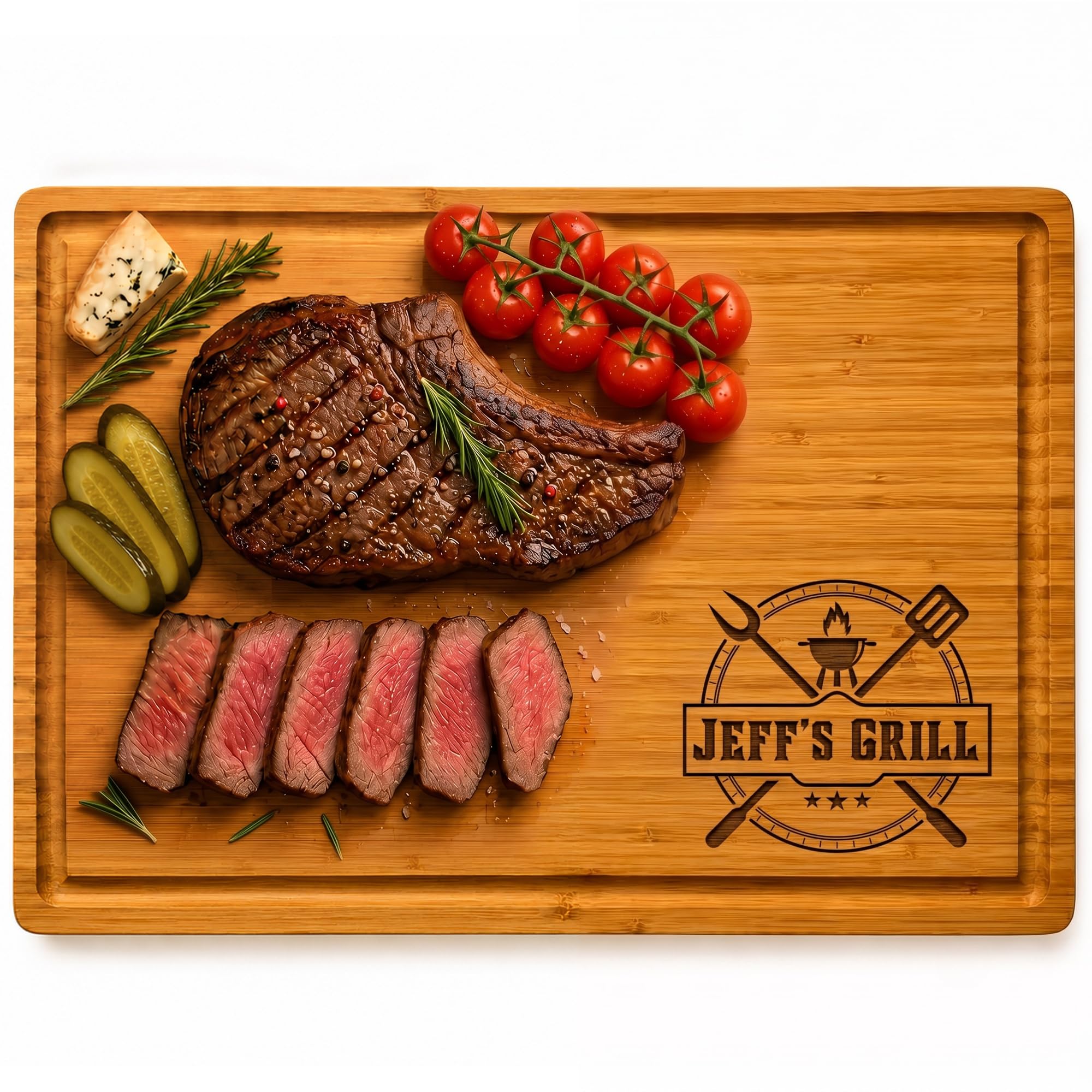 Personalized Grill Cutting Board, Him, Men, Husband, Brother, Boyfriend, Papa, G