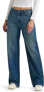 Wrangler Womens Women's Mid Rise Loose Straight JeanJeans
