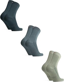 DANISH ENDURANCE Bamboo Fibre Men's Socks, Breathable Anti-Sweat Socks, Soft and Classic, Work Socks and Daily Use, 3 or 6 Pairs