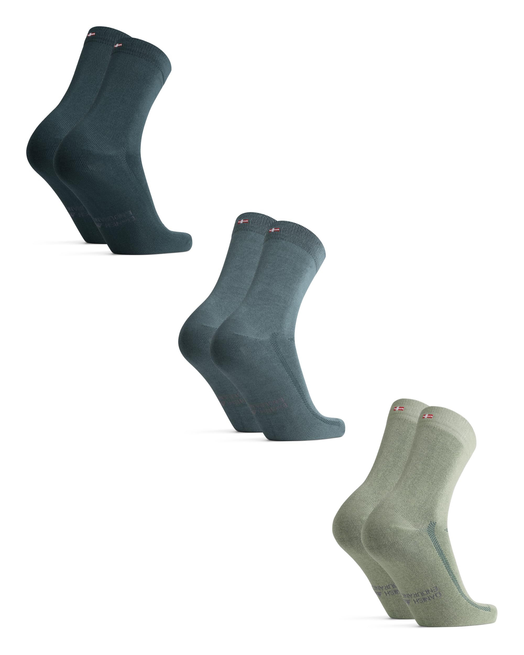 DANISH ENDURANCE Bamboo Fibre Men's Socks, Breathable Anti-Sweat Socks, Soft and