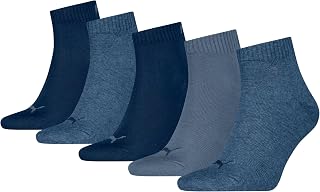 PUMA Unisex Quarter Socks Pack of 5