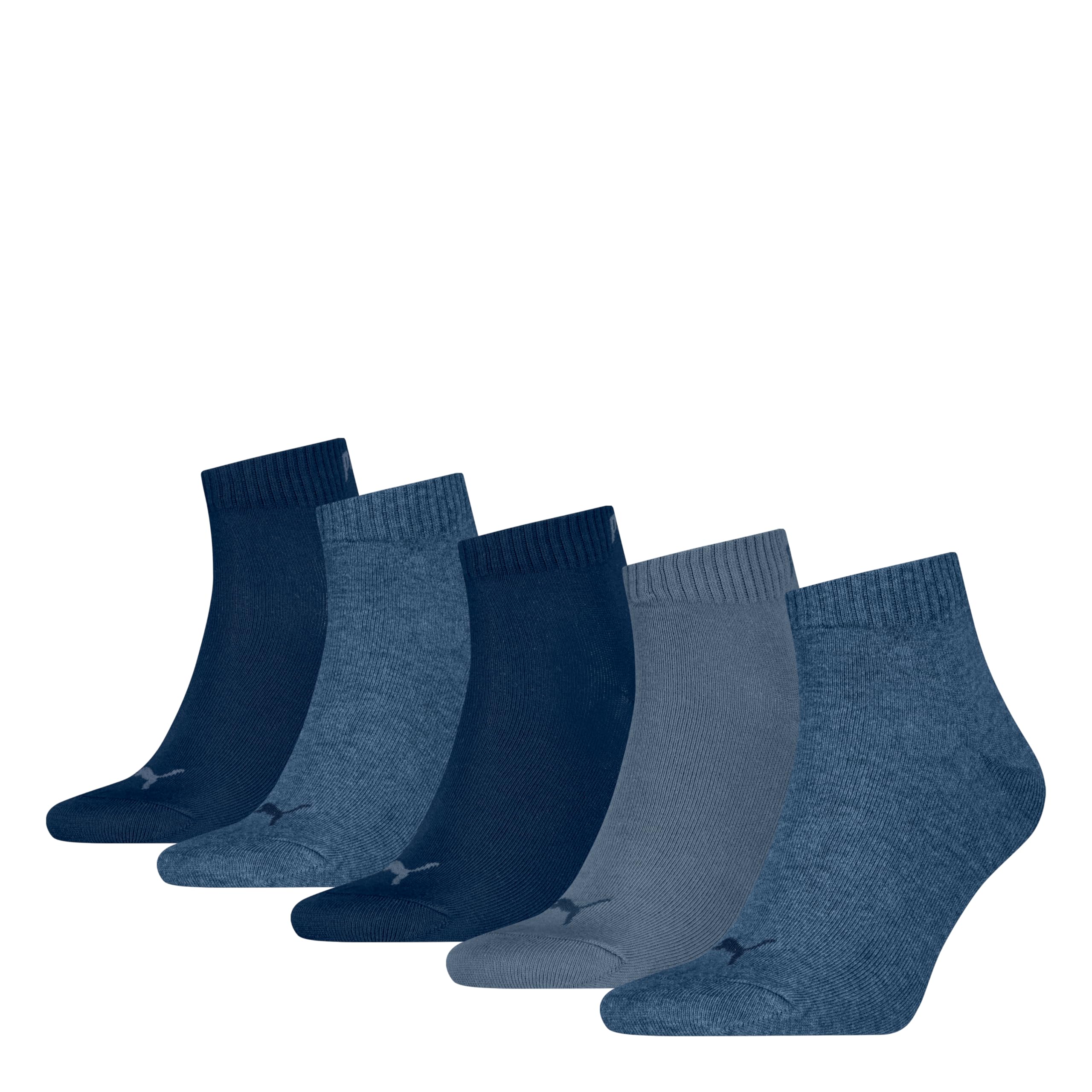 PUMA Unisex Quarter Socks Pack of 5