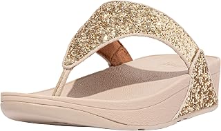 FitFlop Women's Mina Shimmer Denim Back-Strap Sandals, Light Blue