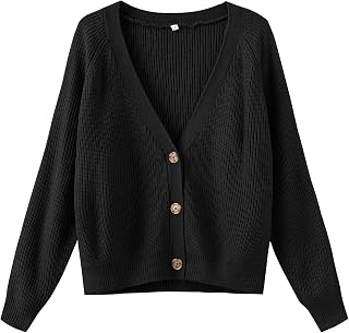 TASAMO Womens Cardigan Sweaters 2026 Fall Cropped Lightweight Sweater