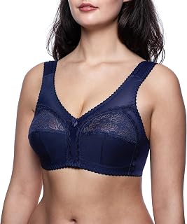 frugue Women's Plus Size Non-Wired Minimizer Bra