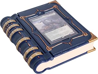 MTG Commander EDH Command Zone/Tray for Magic The Gathering - with Damage, Cast & Life Counters. Store Your Commander Deck's Dice & Tokens Inside (up to 30 Sleeved Cards)- MTG Accessories Gift (Blue)