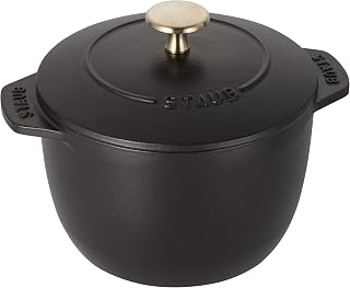 staub ストウブ ラ ココット de GOHAN S 12cm ブラック 鋳物ホーロー 炊飯鍋 無水調理 フランス製 40509-653