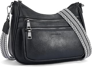 KITEVIUN Borse a tracolla da donna in pelle borsa alla moda multi tasca borse a tracolla con tracolla regolabile per chitarra