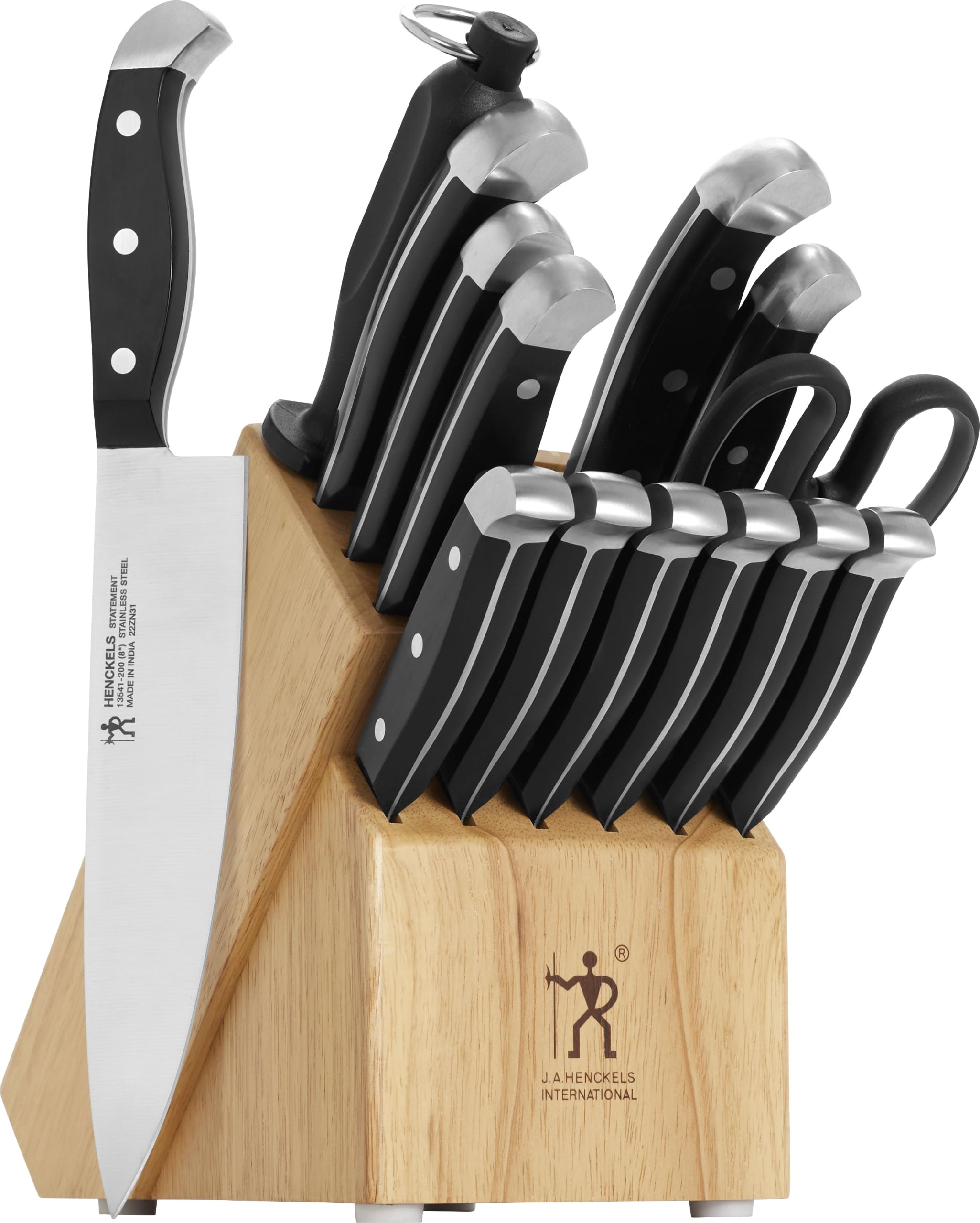 Henckels Statement 15 pc Knife Block Set, Razor-Sharp, German Engineered | Infor