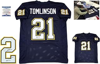 Ladainian Tomlinson Signed Custom Jersey - Beckett - Autographed w/ Photo