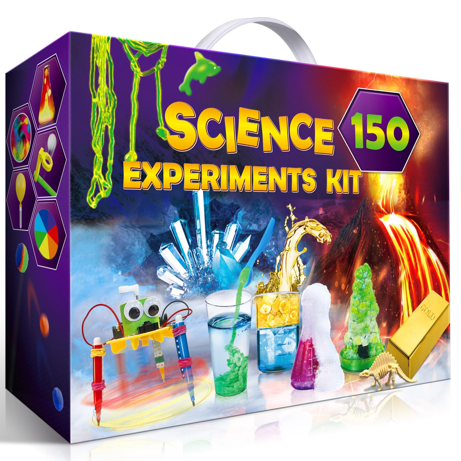 UNGLINGA 150 Experiments Science Kits for Kids Chemistry Lab S.T.E.MToys | Volca