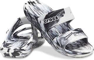 Crocs Classic Marbled Sandal, Unisex Clogs - Adult