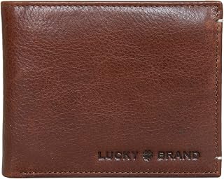 Lucky Brand Men's Bifold and L-Fold Wallet | ID Window | Card Slots | Genuine Leather | Organization | Stylish
