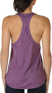 icyzone Yoga Sport Tank Top Women's Racerback Running Top Fitness Running Shirt Top