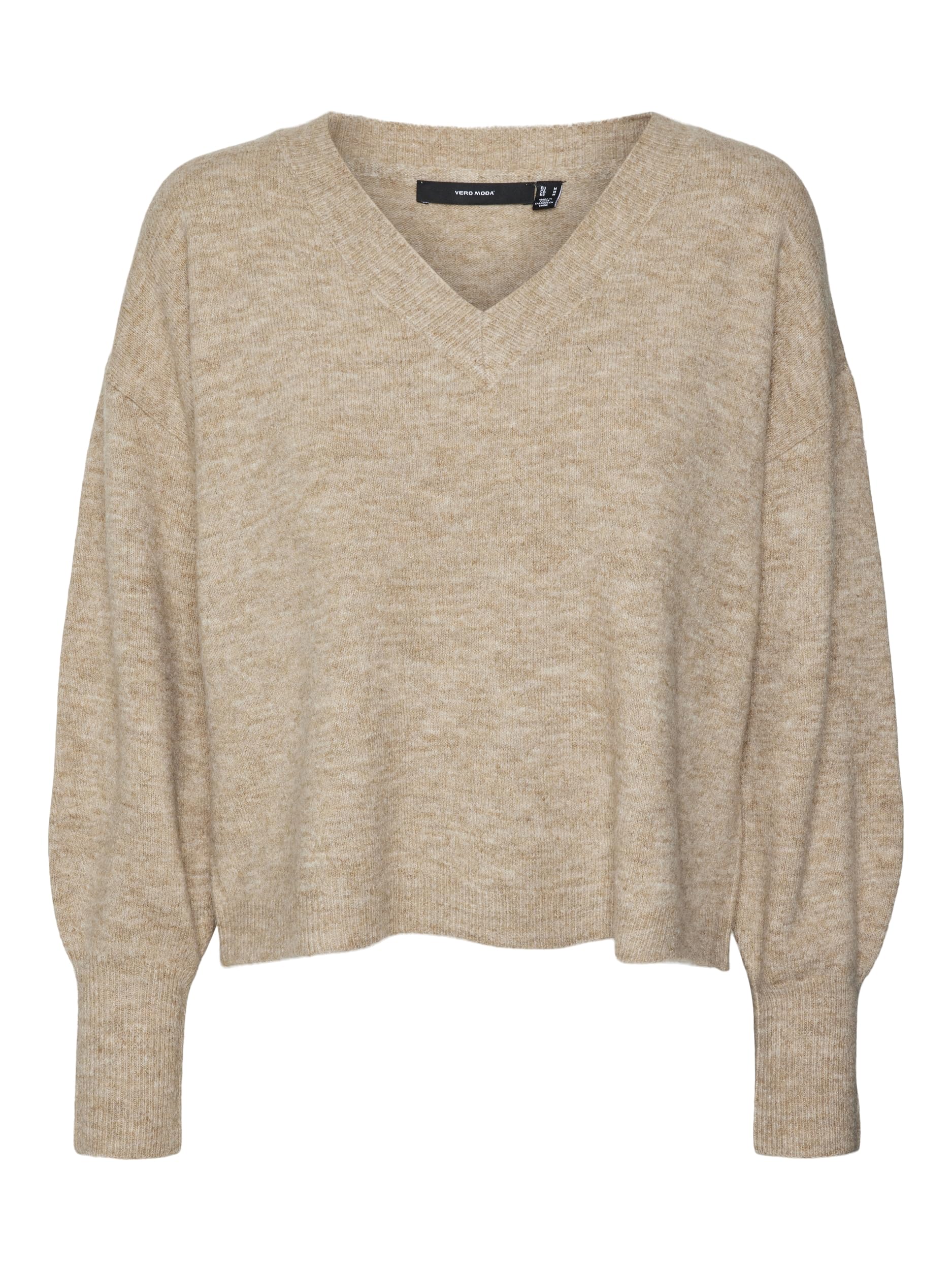 VERO MODA Vmjupiter Women's V-Neck Knitted Sweater