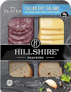 Hillshire Snacking Small Plates, Italian Dry Salami and Gouda Cheese, Single Serve