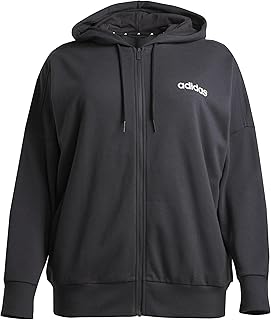 adidas Essentials Linear Full Zip French Terry Hoodie Women's Hooded Sweatshirt (Pack of 1)