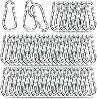 High-PQ Spring Snap Hook Carabiner, Heavy Duty Galvanized Steel Carabiner Clip Spring Clips for Hammock Swing Outdoor Travel