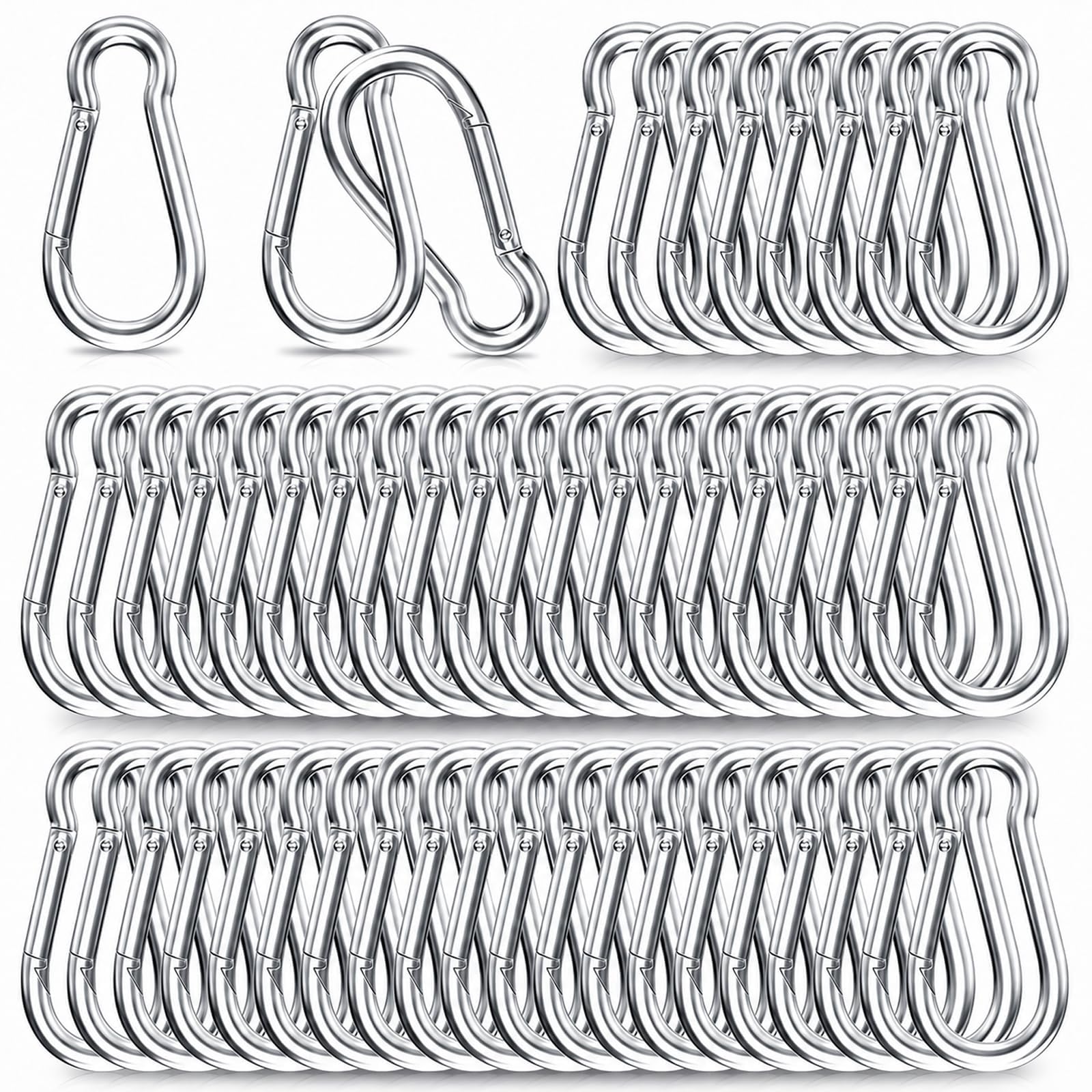 High-PQ Spring Snap Hook Carabiner, Heavy Duty Galvanized Steel Carabiner Clip S