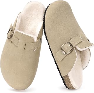 Dokela Men's Women's Winter Fur Clogs Clogs
